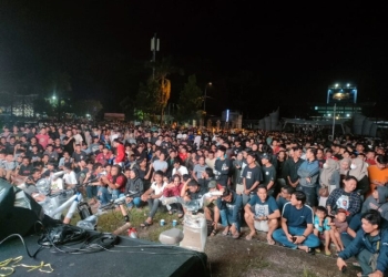 Nobar Semifinal Piala Asia U-23 Gemoy Nya Kendari Sukses Digelar, Ribuan Penonton Padati Eks MTQ