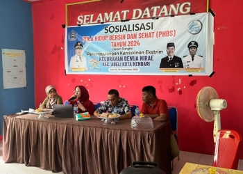 Kelurahan Benua Nirae Sosialisasikan Program Perilaku Hidup Bersih dan Sehat