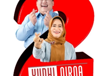 Nomor 2 simbol Kemenangan Untuk Paslon Yudhi-Nirna
