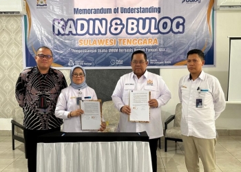 Kadin Sultra dan Bulog Jalin Kerja Sama Kembangkan UMKM Berbasis Rumah Pangan Kita