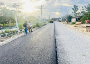 Kucurkan Dana 3,1 Miliyar Pemkot Kendari Aspal Jalan Antero Hamra