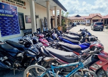 Ringkus 4 Pelaku dan Penadah, Polres Konawe Bongkar Sindikat Curanmor