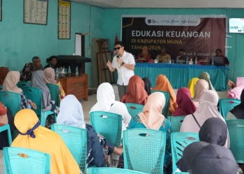 Konsisten Tingkatkan Literasi Keuangan, OJK Sultra Gelar Sosialisasikan Program “Gencarkan” di Kabupaten Muna dan Muna Barat
