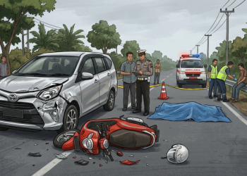 Kecelakaan Maut Yang Melibatkan Motor dan Mobil di Kabupaten Muna, Tewaskan Pengendara Seorang Motor